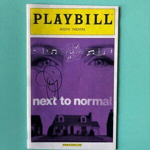 Jason Danieley (Only) Signed Playbill next to normal Marin Mazzie Meghann Fahy